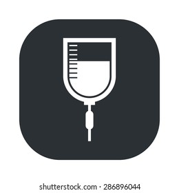 vector illustration of modern black icon syringe