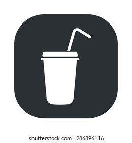 vector illustration of modern black icon coffee