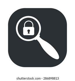 vector illustration of modern black icon lock