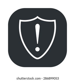 vector illustration of modern black icon shield