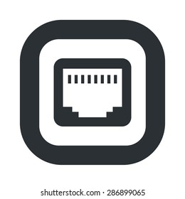 vector illustration of modern black icon network