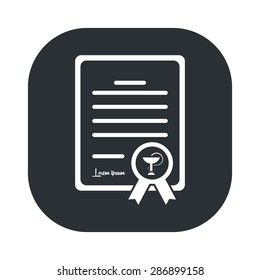 vector illustration of modern black icon medical prescription
