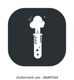 vector illustration of modern black icon test-tube