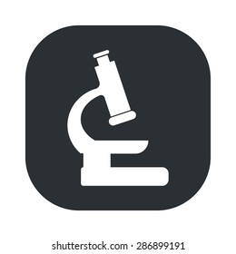 vector illustration of modern black icon microscope