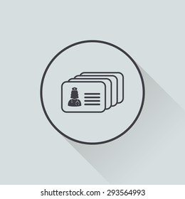 vector illustration of modern black icon medical document