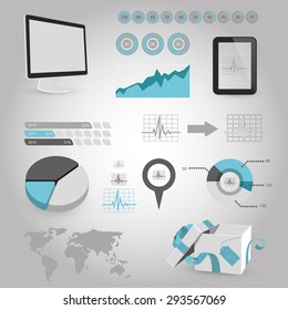 vector illustration of modern black icon pulse