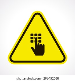 vector illustration of modern black icon button interface