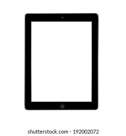 vector illustration of modern black plate on a white background