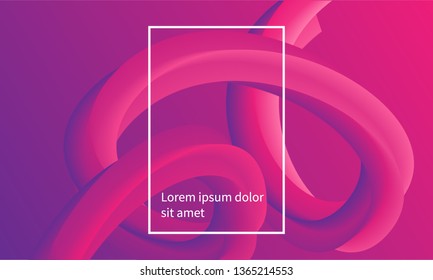 Vector Illustration of Modern blend background vector template for brochure, template flyer cover and catalog , abstract fluid 3D shapes full colors, banner, website, web design
