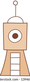 Ilustración vectorial de un edificio moderno