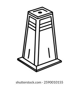 vector illustration of a modern building