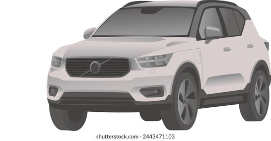 vector illustration of modern car