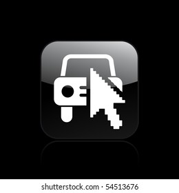 Vector illustration of modern car icon