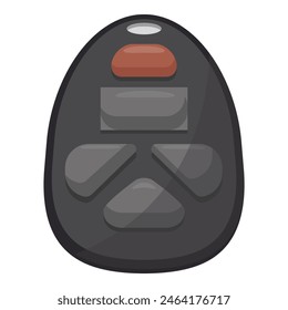 Ilustración vectorial de un llavero de coche moderno, ideal para contenido relacionado con el vehículo