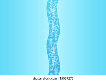 Vector illustration of a modern central abstract business or technology background.