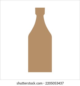 Vector illustration of modern ceramic vase. Single element in trendy boho style isolated on white background