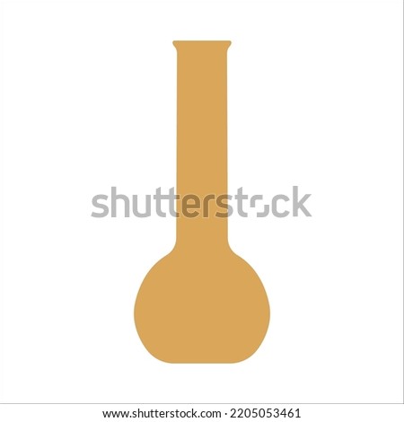 Vector illustration of modern ceramic vase. Single element in trendy boho style isolated on white background
