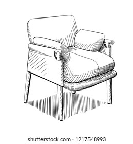 Vector illustration of a modern chair