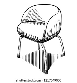 Vector illustration of a modern chair