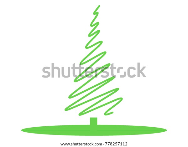 Download Vector Illustration Modern Christmas Tree Stock Vector Royalty Free 778257112 PSD Mockup Templates