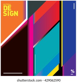 Vector Illustration Modern colorful background material design