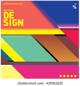 Vector Illustration Modern colorful background material design