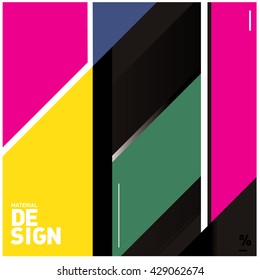 Vector Illustration Modern colorful background material design