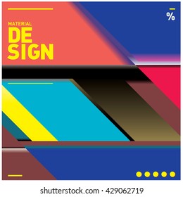 Vector Illustration Modern colorful background material design