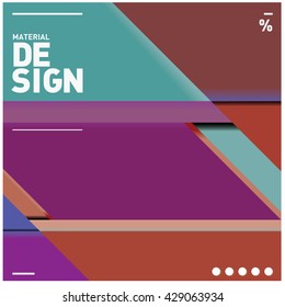 Vector Illustration Modern colorful background material design