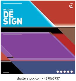 Vector Illustration Modern colorful background material design