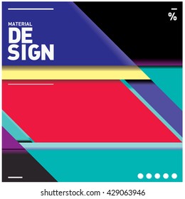 Vector Illustration Modern colorful background material design