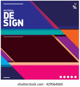 Vector Illustration Modern colorful background material design