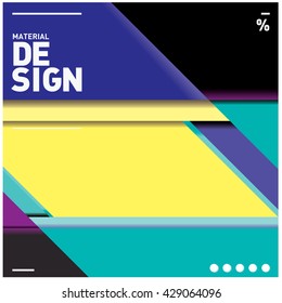 Vector Illustration Modern colorful background material design