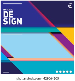 Vector Illustration Modern colorful background material design