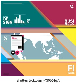 Vector Illustration Modern colorful background material design