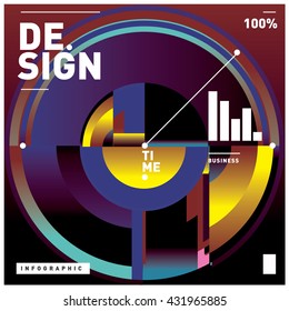 Vector Illustration Modern colorful background material design