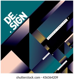 Vector Illustration Modern colorful background material design with diagonal shape. Design template for poster, publication, wallpaper, and web design.