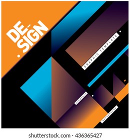 Vector Illustration Modern colorful background material design with diagonal shape. Design template for poster, publication, wallpaper, and web design.