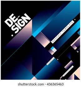 Vector Illustration Modern colorful background material design with diagonal shape. Design template for poster, publication, wallpaper, and web design.