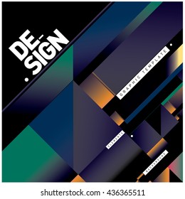 Vector Illustration Modern colorful background material design with diagonal shape. Design template for poster, publication, wallpaper, and web design.