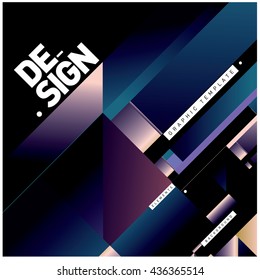 Vector Illustration Modern colorful background material design with diagonal shape. Design template for poster, publication, wallpaper, and web design.