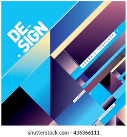 Vector Illustration Modern colorful background material design with diagonal shape. Design template for poster, publication, wallpaper, and web design.