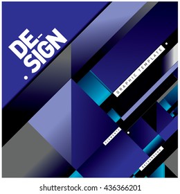 Vector Illustration Modern colorful background material design with diagonal shape. Design template for poster, publication, wallpaper, and web design.
