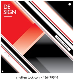 Vector Illustration Modern colorful background material design with text area for layout