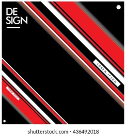 Vector Illustration Modern colorful background material design with text area for layout
