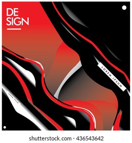 Vector Illustration Modern colorful background material design with text area for layout