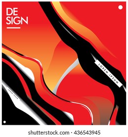 Vector Illustration Modern colorful background material design with text area for layout