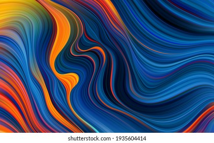 Vector illustration: Modern colorful flow background. Wave color Liquid shape. 