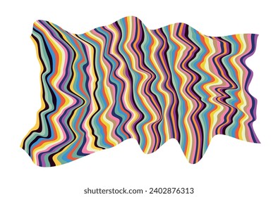 Vector illustration of modern colourful wavy liquefy seamless pattern of abstract fluid lines in the style of wallpaper cover template.
