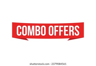 Vector illustration modern combo offers banner, Isolated web element.